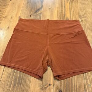 Lululemon Align High-Rise 6"  Shorts Womens Size 20 Burnt Red Yoga Running